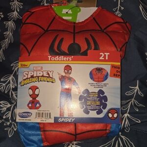 Marvel Spidey Friends Toddler Costume - Red and Black Size 2T